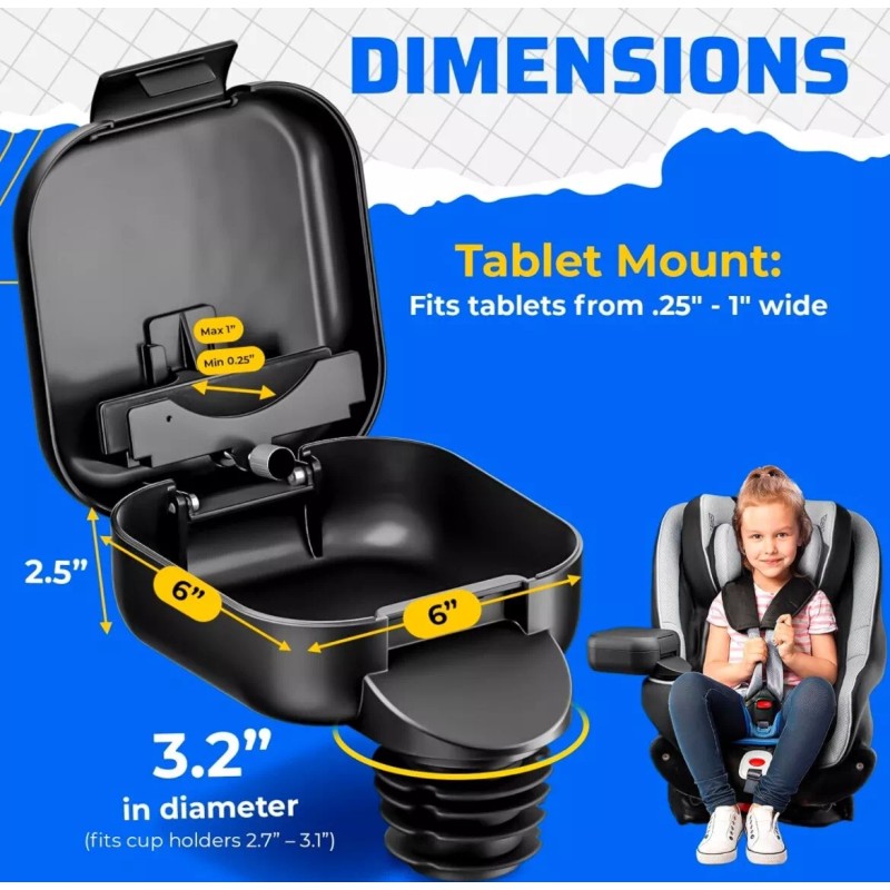 Integral Kids Console for Car Seat - Upgraded Car Organizer