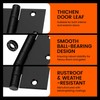 Haidms 3 Pack Stainless Steel Ball Bearing Hinges 3.5 Inch