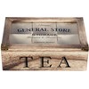 Shabby Chic/Rustic/Vintage/Style Wooden TEA Storage Box/Caddy/Tea Bag Chest - 6