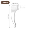 ROSENICE 20 Paar weiche Silikon Brillen Anti-Rutsch Ohrpolster (Transparent)