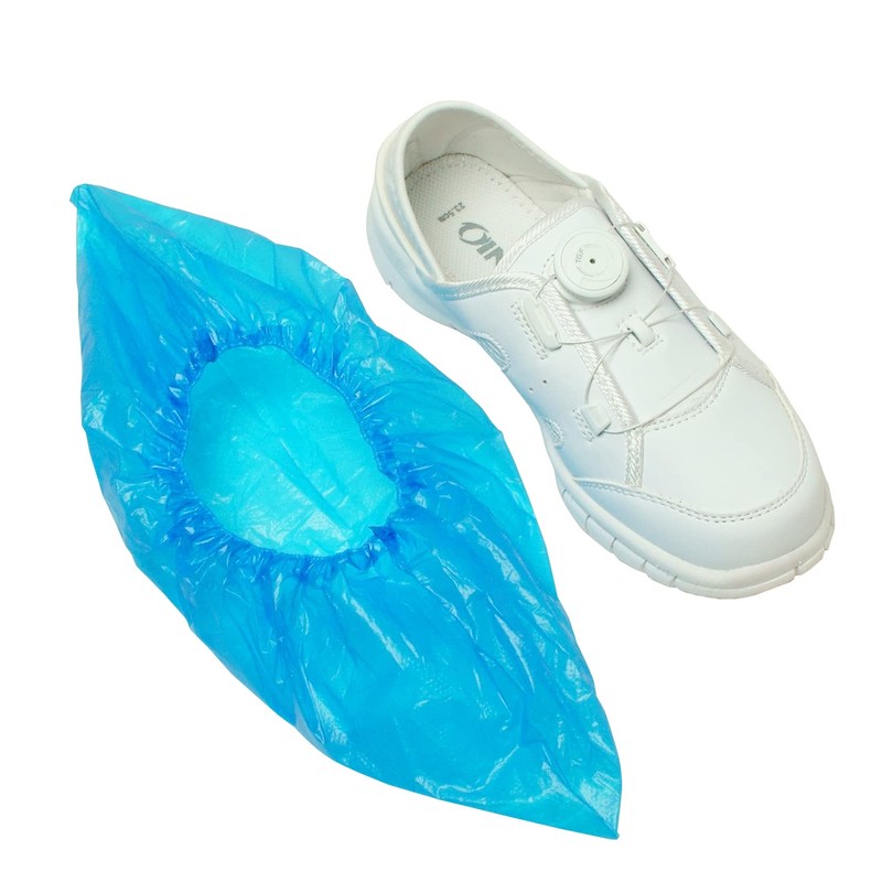 Disposable Polyethylene Shoe Cover, Blue, 100 Count WS6650