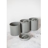 KitchenCraft Storage Canisters, Grey, 3 Pieces, Gift Boxed
