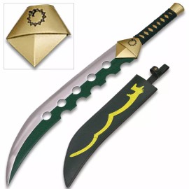 Meliodas' Demon Sword Lostvayne Green and Silver Blade