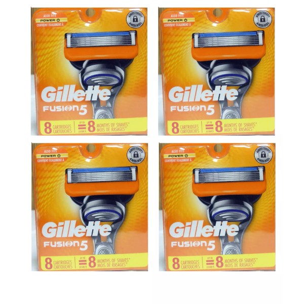 Gillette Fusion5 Manual (Fits Power) Razor Blade Refills, 32 Cartridges