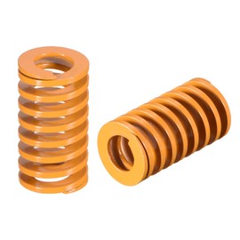 sourcing map 14mm OD 25mm Long Spiral Stamping Light Load Compression Die Spring Yellow 3Pcs
