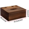 Sumnacon Wood Rectangular Tissue Box Cover - Multifunctional Tissue Holder