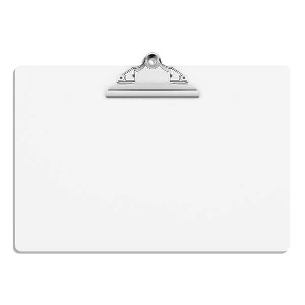 Macroclo Extra Large 11x17 Clipboards, White Plastic Drawing Boards with