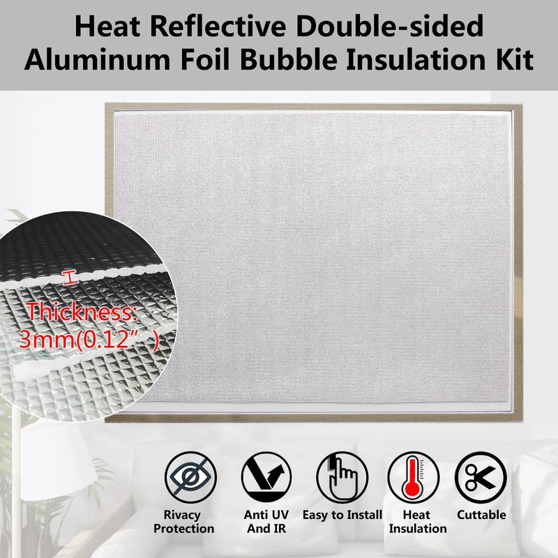 Magnetic Window Insulation Kit Suitable for Summer and Winter, Heat