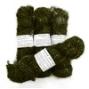 100g Recycled Sari Silk Yarn Hand-spun Olive Green Soft Yarns