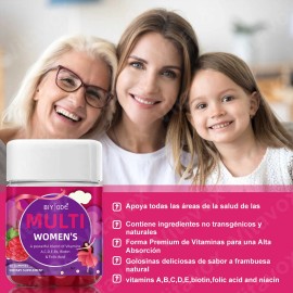 3pc Gomitas Multivitamínicas Para Mujer Con Vitamina A/b/d3