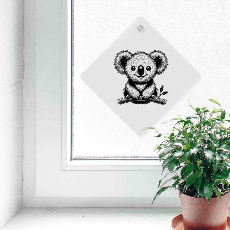 'Happy Baby Koala' Suction Cup Car Window Sign (CG00028229)