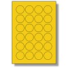Label Planet® 24 Per Page/Sheet, 5 Sheets (120 YELLOW ROUND