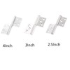 2PCS 4 Inch Stainless Steel Flag Hinge Folding Hinges Left