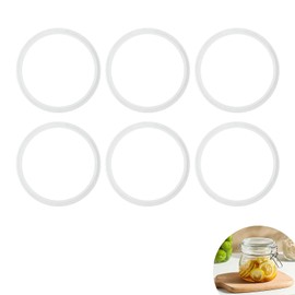 6 Pcs Sink Plug Rubber Seal, Clear White Bathroom Sink Rubber Stoppers Replacement Set, Clear Bath Plug Seal Spare Seal Lip Bath Plug O-Rings for Metal Waste, 38mm
