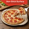 Non-Stick Pizza Pan with Silicone Handle 2 Pack, 13 Inch
