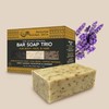 Nature's Golden Skin Bar Soap Trio for Body, Face, &