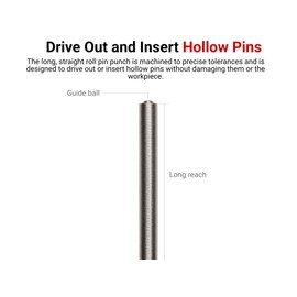 TEKTON 1/8 Inch Roll Pin Punch | 66064 | Made in USA