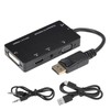 4‑in‑1 Adapter Cable Displayport to HDMI/VGA/DVI/Audio Converter Multifunction