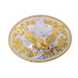 HUABOLA CALYN Golden Eagle Belt Buckle for Men Western Cowboy Rodeo Texas Belt Buckles for Women