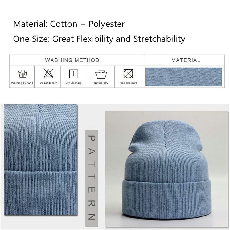 TYONMUJO Unisex Adult Knit Beanie for Men Women Warm Snug