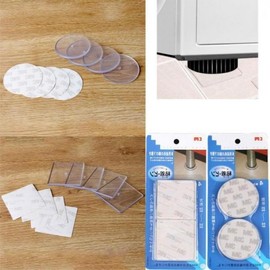Anti-slip pad, sofa floor, furniture leg rest, transparent Square anti-slip pad (4P) 5ea