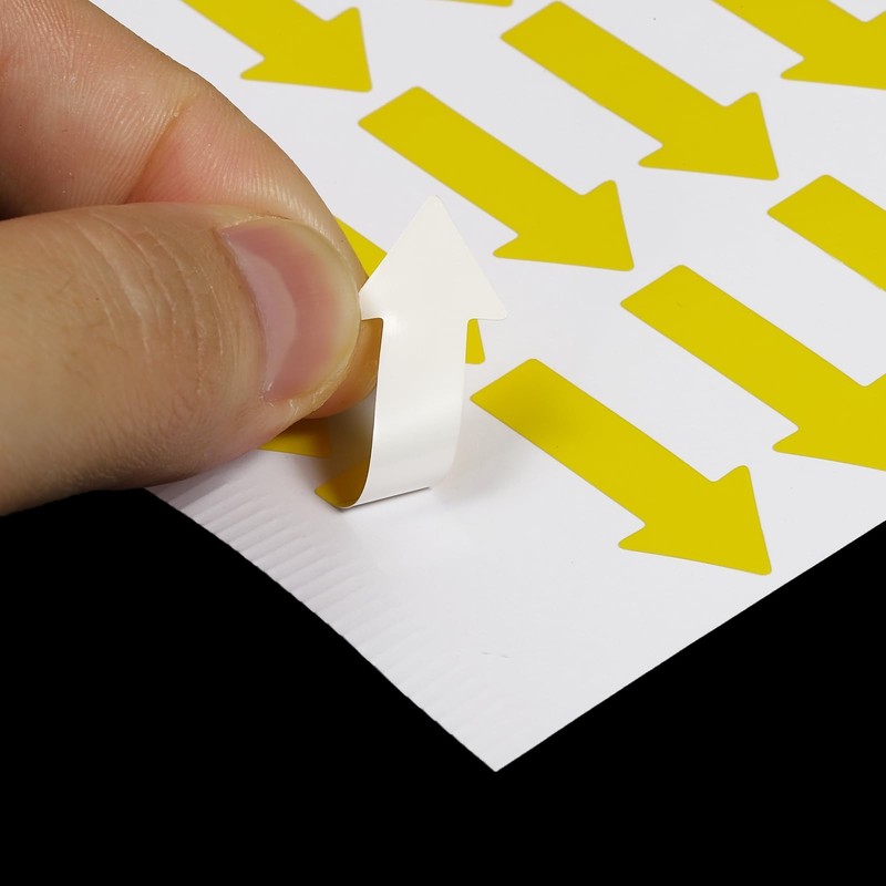 PATIKIL Small Arrow Sticker Label 1.2 x 0.5 Inch Pack
