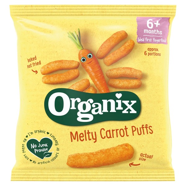 Organix Finger Foods Carrot Sticks, 20g