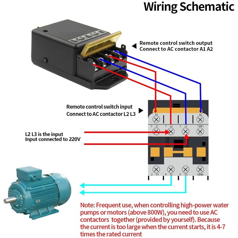 QIACHIP 30A Relay Wireless Remote Switch, AC 110V 120V 240V