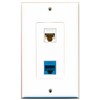 RiteAV 1 Port Cat6 Ethernet White 1 Port Cat6 Ethernet