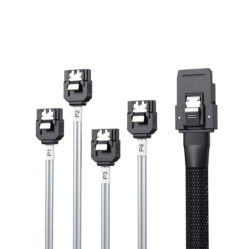 ipolex Mini SAS 36Pin (SFF-8087) Male to 4 SATA 7Pin