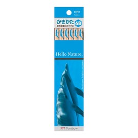 Tombow KB-KHNDL4B Hello Nature Pencils, Dolphin, 4B, 1 Dozen