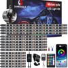 LD DARKEAGLE 16PCS Motorcycle LED Light Kit with Handlebar Switch
