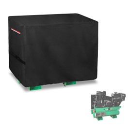 Heavy-Duty Waterproof & Dustproof Cover for Stationary Air Compressor Generators with Handle, Buckles and Bottom Drawstring Design (Compatible with Most Portable Air Compressor Models)