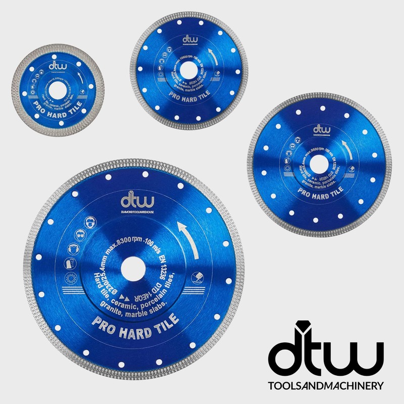 DTW Pro Hard Tile Diamond Blade 115mm x 22.23mm