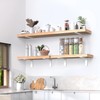White Floating Shelf Bracket 8 Inch, 6 Pack Heavy Duty