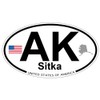 US Decal, Inc. Sitka, Alaska Oval Sticker