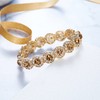 Clearine Ladies Bracelet Wedding Bridal Crystal Rhinestone Pearl Stretch Bangle