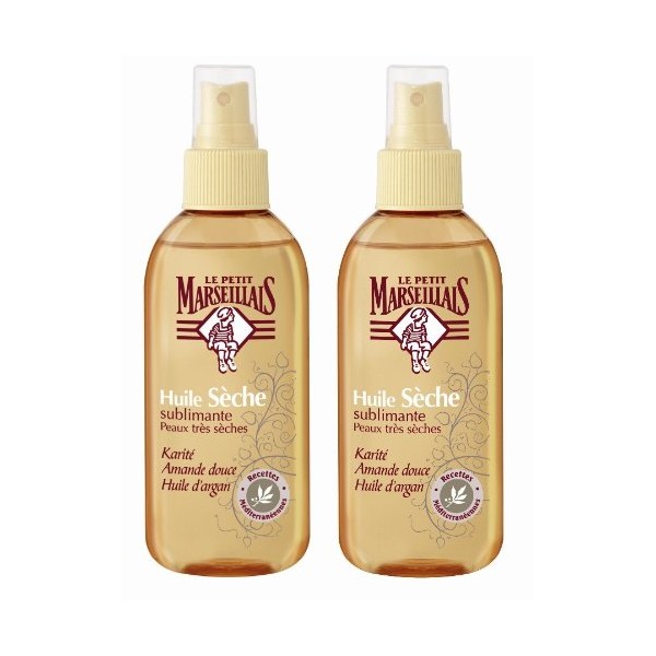 Le Petit Marseillais Body Oil for Very Dry Skin pack of 2. Made in France. 2x150ml (2x4.22fl.oz)