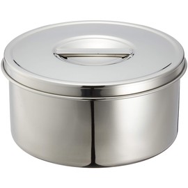 遠藤商事 Stainless Steel Round Butter 3-Pack, 16 cm ABT46016