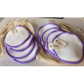 Bamboo 8 MOONLIT SKINCARE Reusable Bamboo Cotton Rounds With 2 Washable Meshbags New