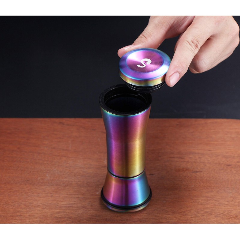 Rainbow Salt And Pepper Shakers, Kyraton Titanium Plating Stainless Steel