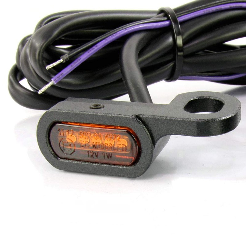 Harley Sportster 2014+ LED Relocation Micro Mini Turn Signal Black