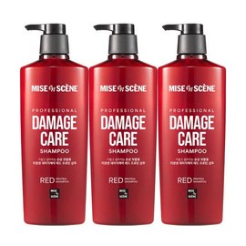 Mise-en-scène Damage Care Red Protein Shampoo 680ml 3pcs Mise-en-scène Damage Care Red Protein Treatment 100 / 미쟝센 데미지케어 레드 프로틴 샴푸 680ml 3개 미쟝센 데미지케어 레드프로틴 트리트먼트 100
