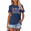 Teacher T-Shirt for Women Progress Over Perfection Graphic Shirt Inspirational