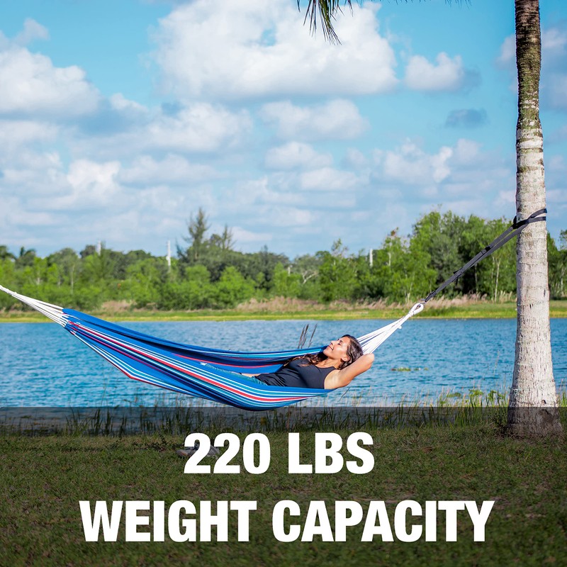Bliss Hammocks BH-400W5CA 40" Wide Hammock w/Hand-Woven Rope Loops &