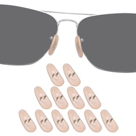 DROGO 6 Pairs Yellow Soft Silicone Replacement Nose Pads Nose Piece for RayBan RB3025/RB3026/RB3044/RB3445/RB3516/RB3354/RB3478 Eyeglasses/Sunglasses, Anti-Slip, Skin-Friendly