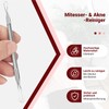 Diffaxy 2-teiliges Pickel Werkzeug, rutschfestes Gewinde, Edelstahl-Mittesserentfernerfür Hautunreinheiten, Akne und