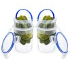 Pickle Jar 24oz 2Pack Pickle container with strainer Pickle Holder