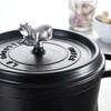 STAUB Cast Iron Animal Stainless Steel Knob, Cow