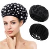 2 Piezas Tela de Toalla Gorro de Ducha Forrado Gorro